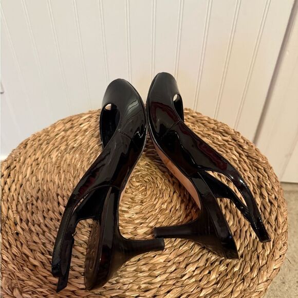Cole Haan Nike Air Black Slingback Heels - 8.5 - Great Condition - Picture 6 of 9